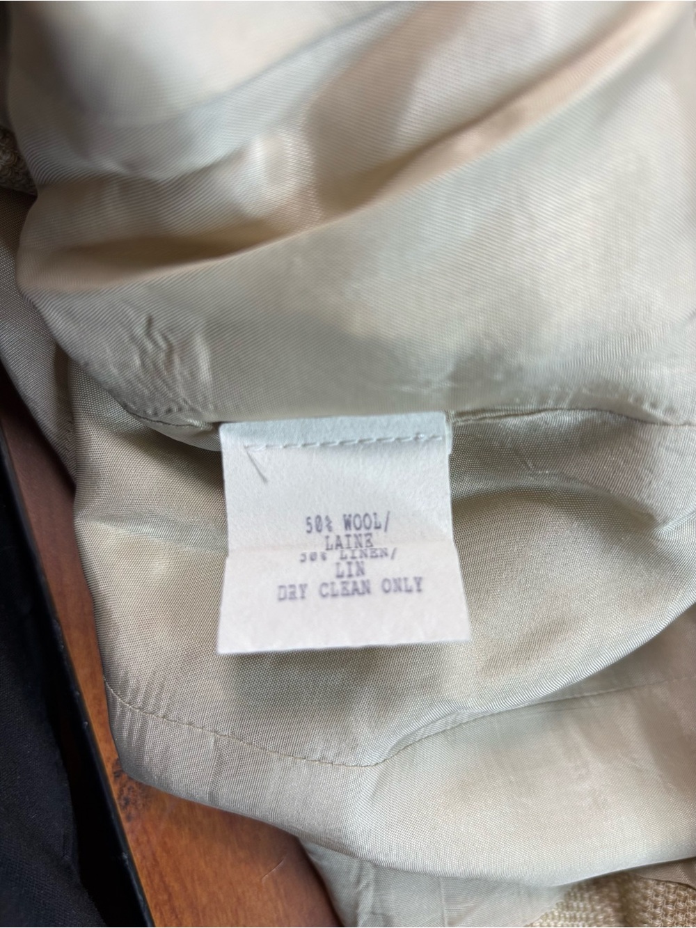Lafayette 148 New York | Wool-Linen Double-Breasted Jacket | Size 10 - Picture 3 of 6